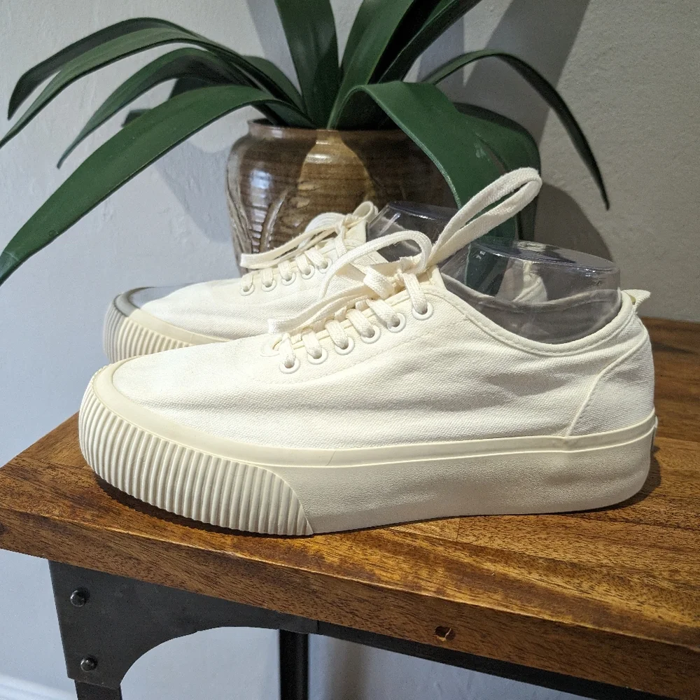 Everlane platform white sneakers size‎ 10